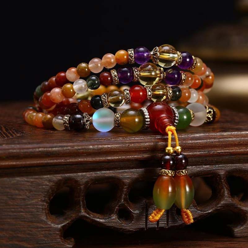 Buddha Essence The 108 Quartz Healing Mala Bracelet Bracelet BS Quartz